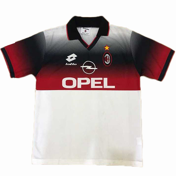 AC milan rétro maillot vintage réplique uniforme hommes blanc football sportswear maillot de football 1996-1997